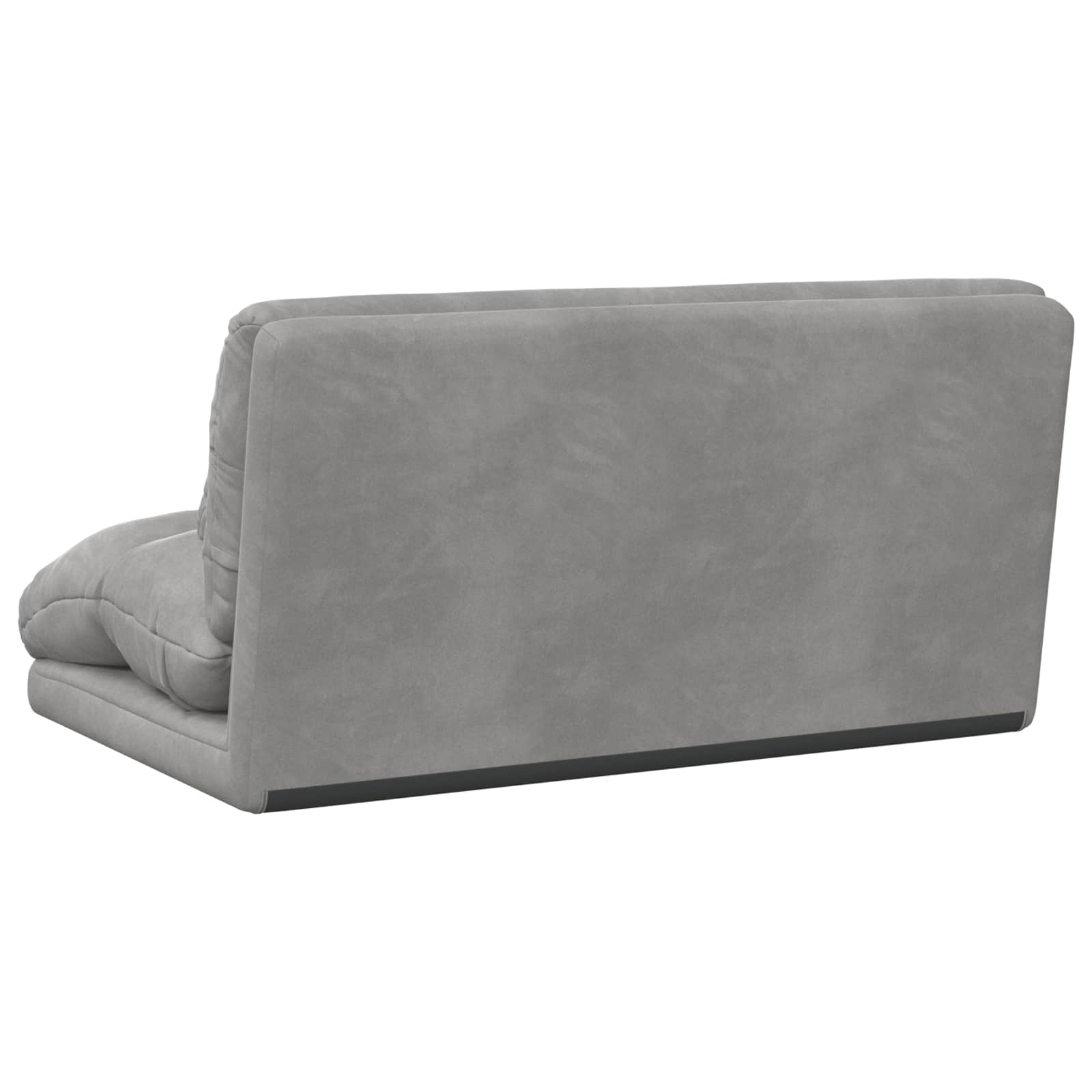 Sedia da Pavimento Grigio chiaro 110 x 82 x 55 cm Velluto | homemem39