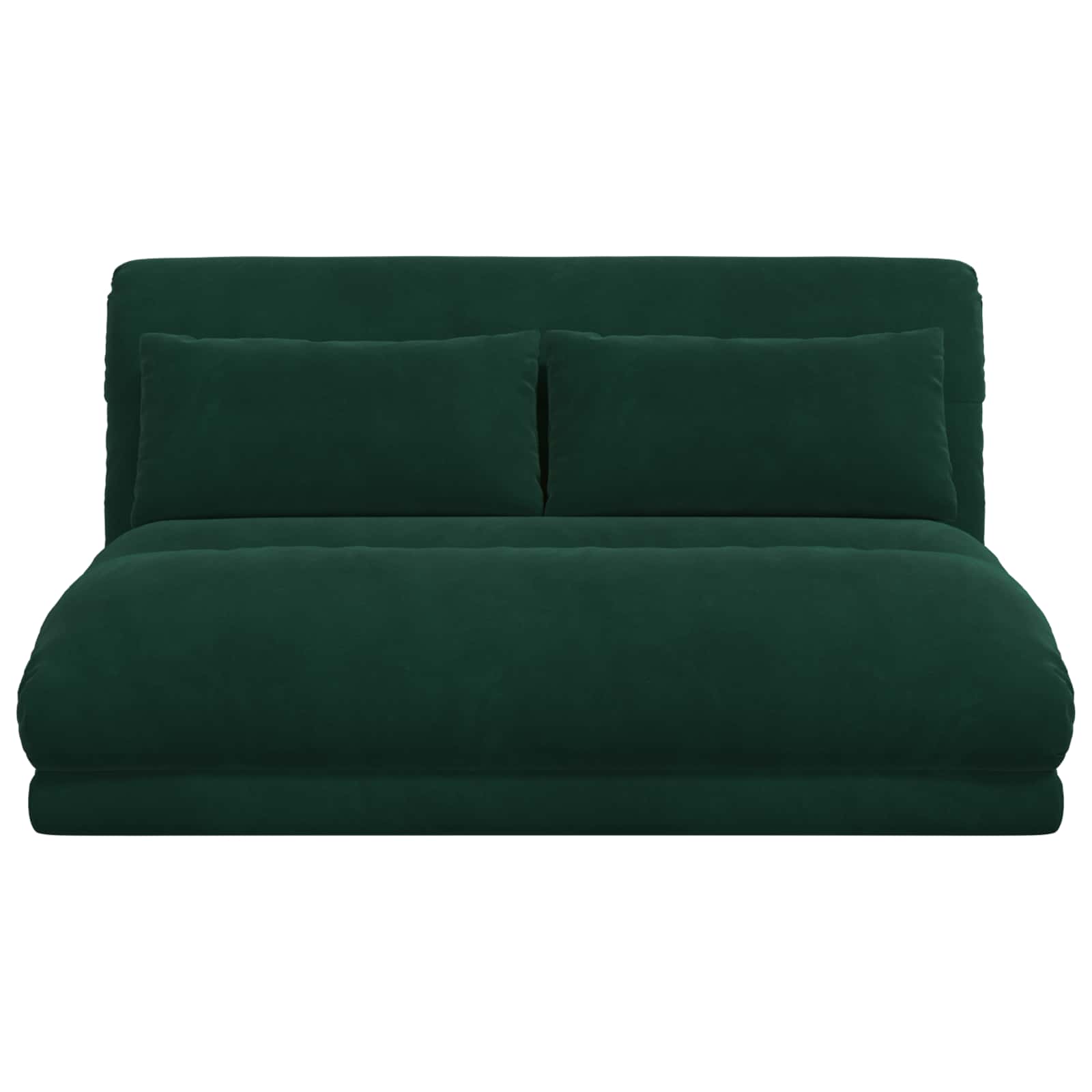 Sedia da Pavimento Verde Scuro 110 x 82 x 55 cm Velluto | homemem39