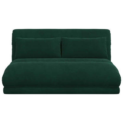 Sedia da Pavimento Verde Scuro 110 x 82 x 55 cm Velluto | homemem39