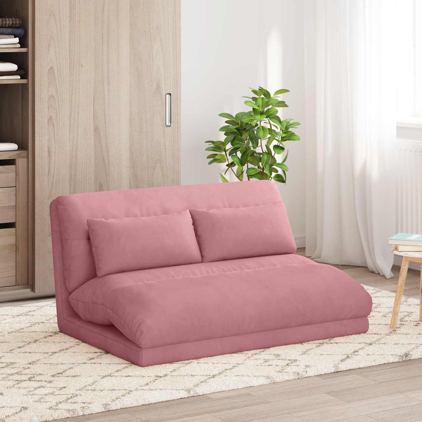 Sedia a pavimento regolabile Rosa Velluto