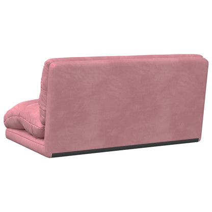 Sedia da Pavimento Rosa 110 x 82 x 55 cm Velluto | homemem39