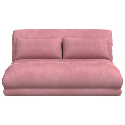 Sedia da Pavimento Rosa 110 x 82 x 55 cm Velluto | homemem39