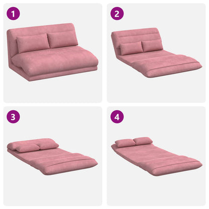Sedia a pavimento regolabile Rosa Velluto