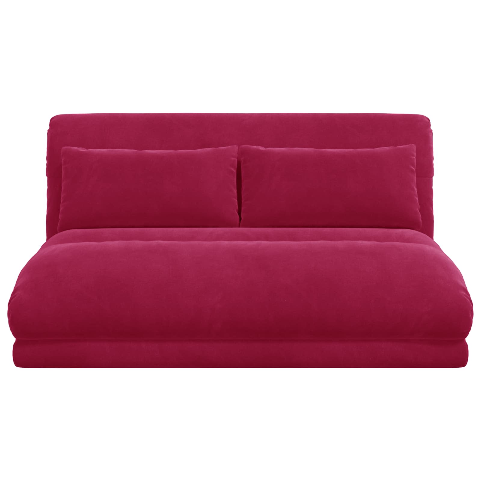 Sedia da Pavimento Rosso Vino 110 x 82 x 55 cm Velluto | homemem39