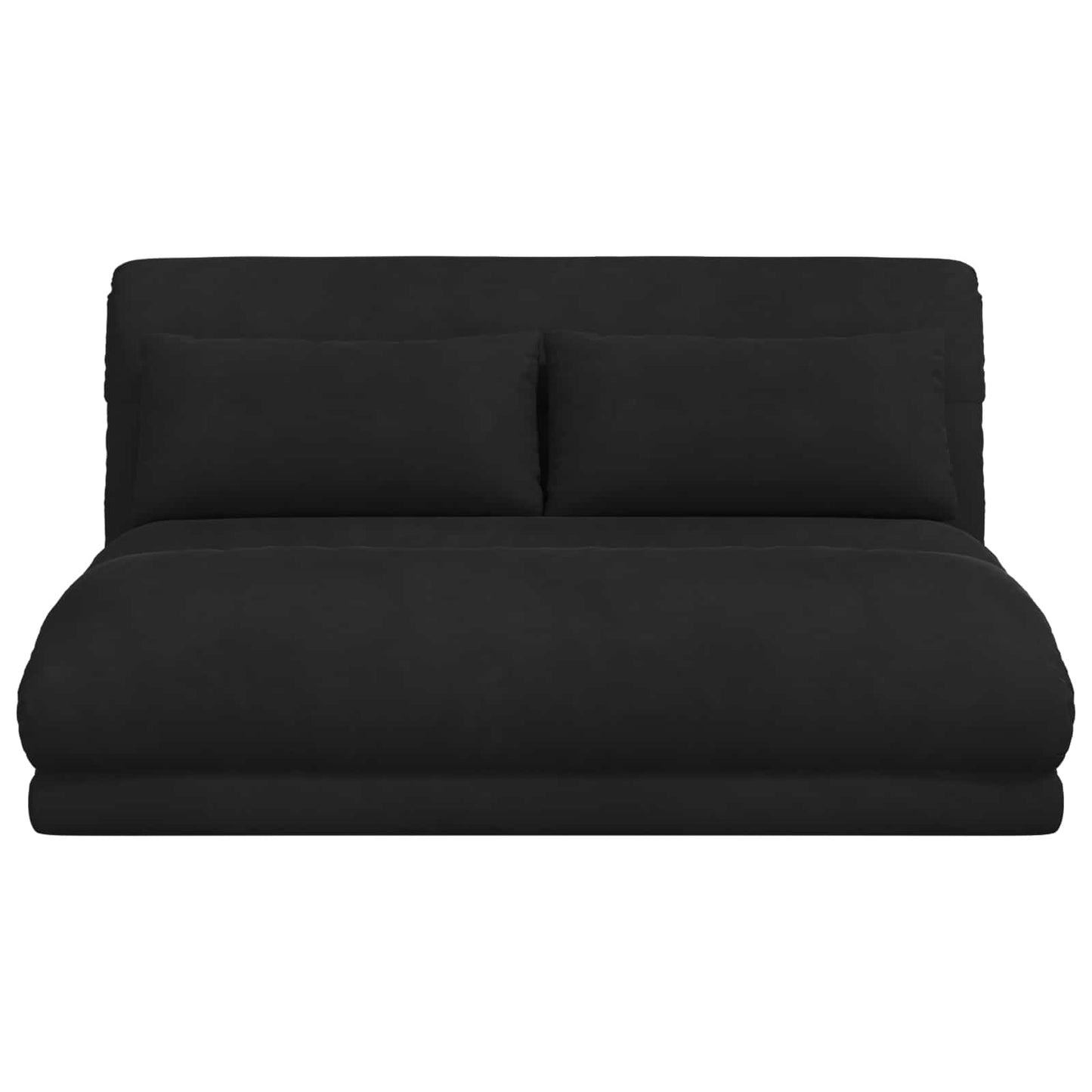 Sedia da Pavimento Nero 110 x 82 x 55 cm Velluto | homemem39