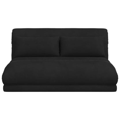 Sedia da Pavimento Nero 110 x 82 x 55 cm Velluto | homemem39