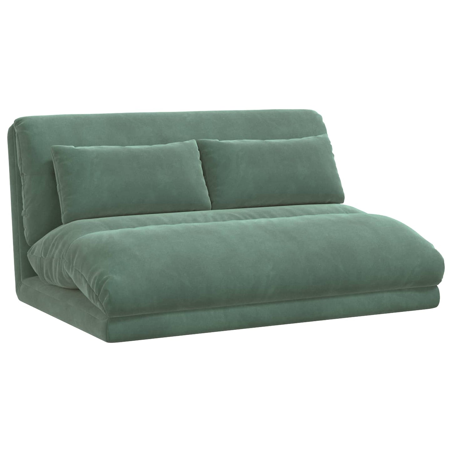 Sedia da Pavimento Verde Mare 110 x 82 x 55 cm Velluto | homemem39