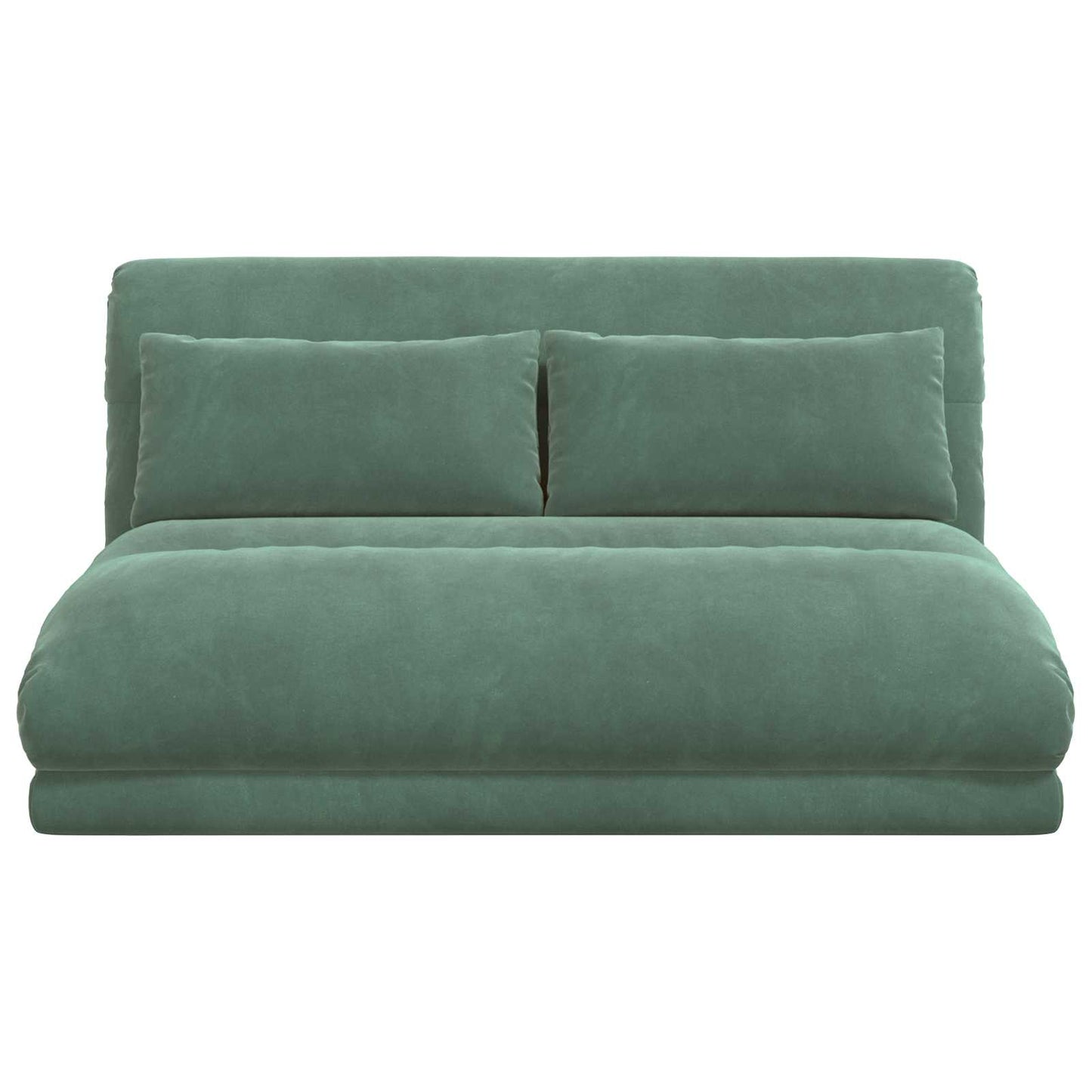 Sedia da Pavimento Verde Mare 110 x 82 x 55 cm Velluto | homemem39