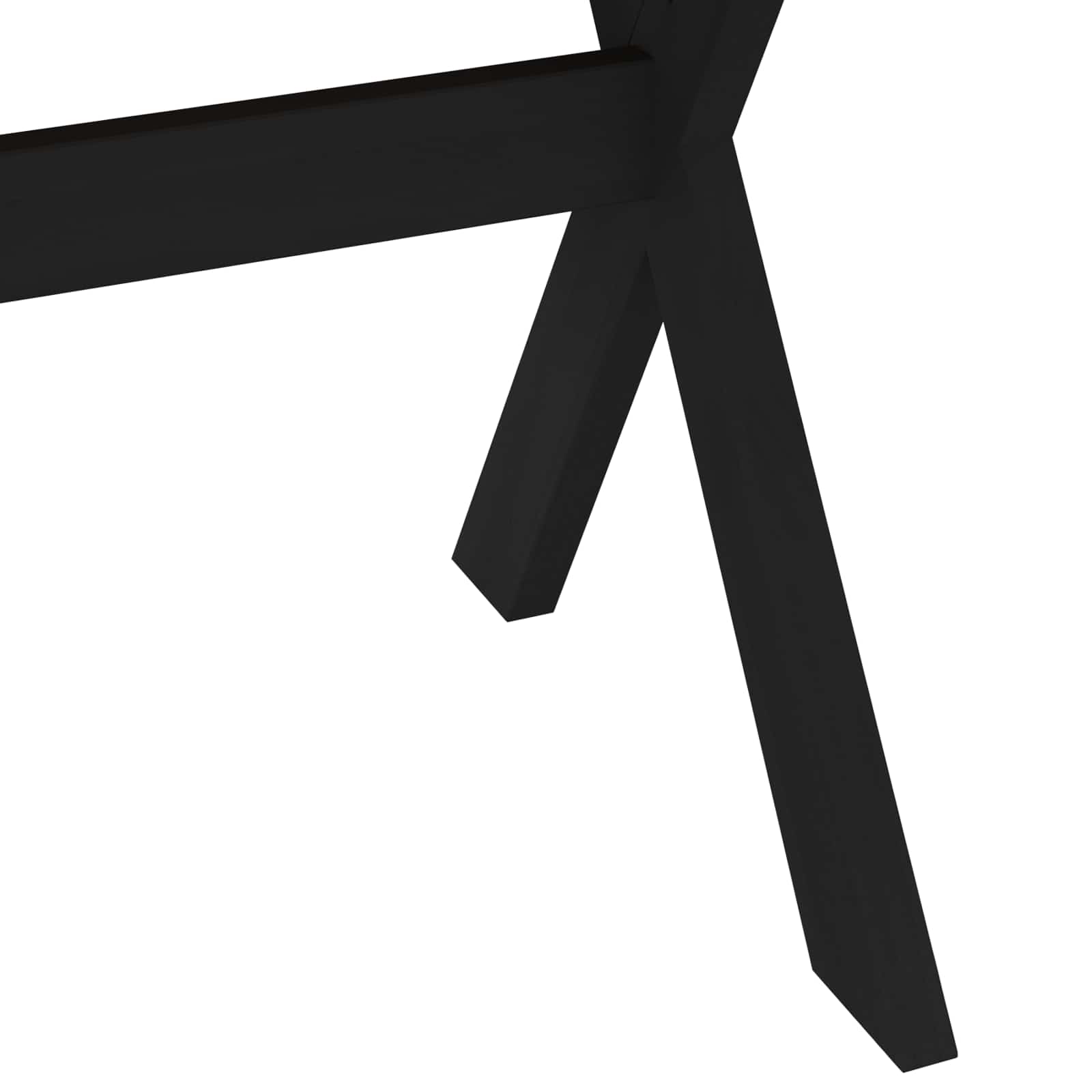 Tavolo da pranzo NOAIN 160 cm Legno Massello di Pino Nero | homemem39