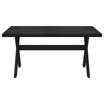 Tavolo da pranzo NOAIN 160 cm Legno Massello di Pino Nero | homemem39