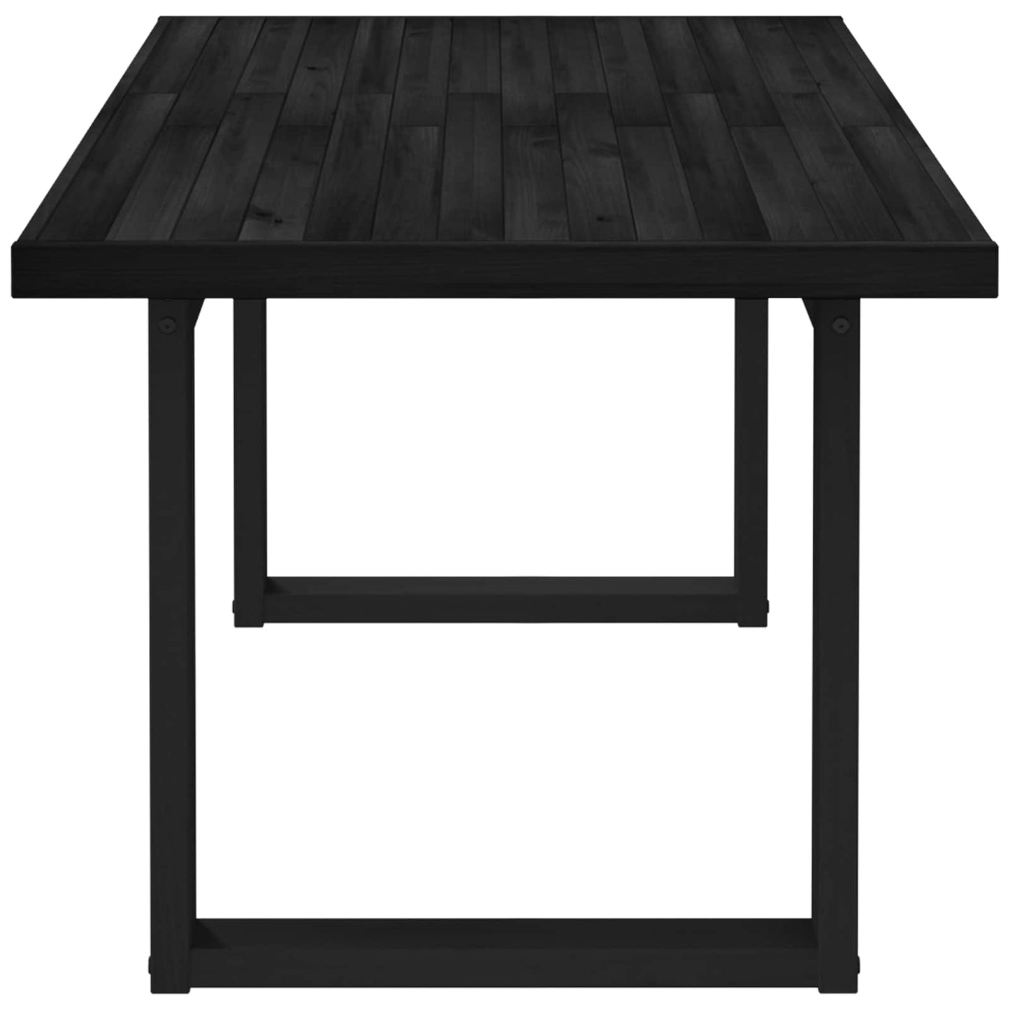 Tavolo da pranzo NOAIN 160 cm Legno Massello di Pino Nero | homemem39