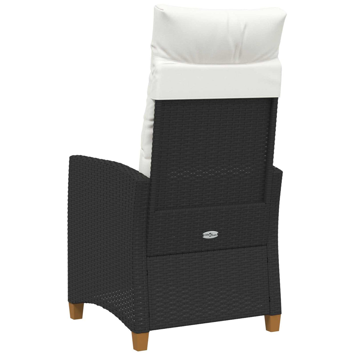 Poltrona reclinabile con tavolino 62 x 64 x 112 cm polyrattan | homemem39