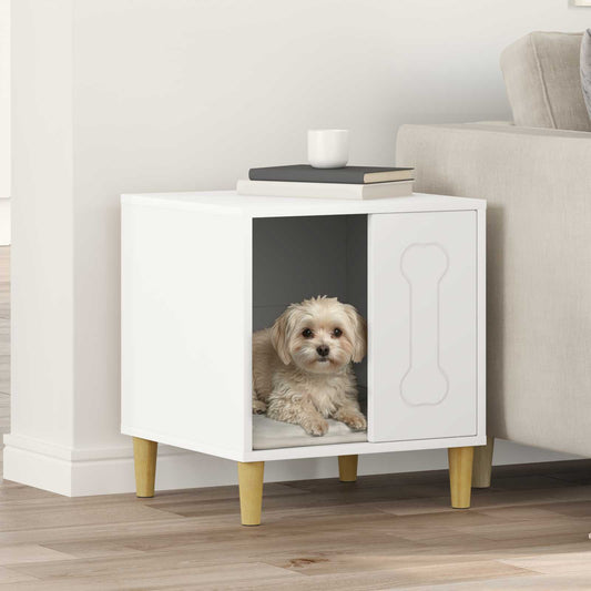 Cuccia per cani Bianco 44 x 42 x 49 cm Legno multistrato | homemem39
