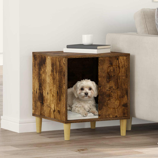 Cuccia per cani Rovere fumé 44 x 42 x 49 cm Legno multistrato | homemem39