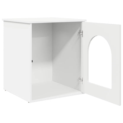 Casa per Gatti Bianco 53 x 52 x 62 cm Legno multistrato | homemem39