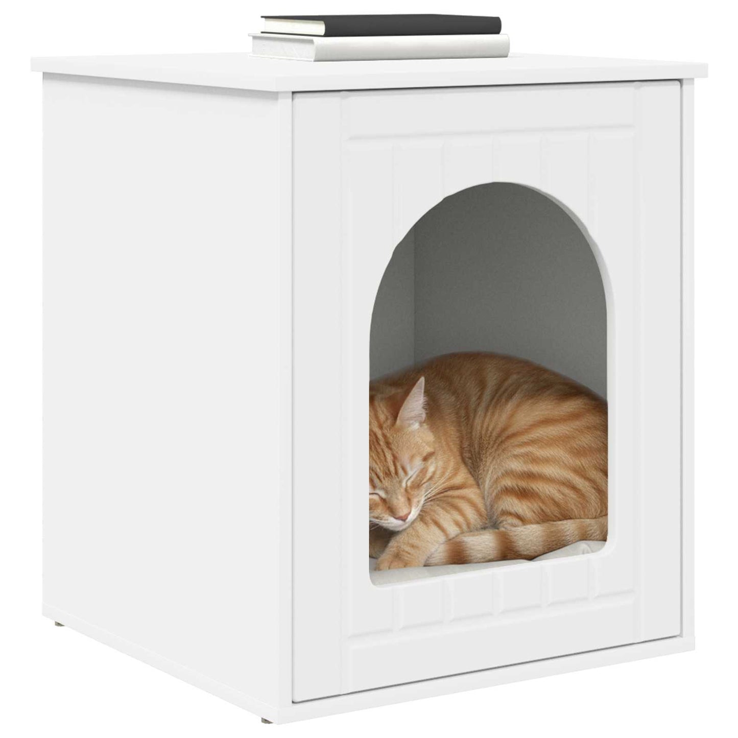 Casa per Gatti Bianco 53 x 52 x 62 cm Legno multistrato