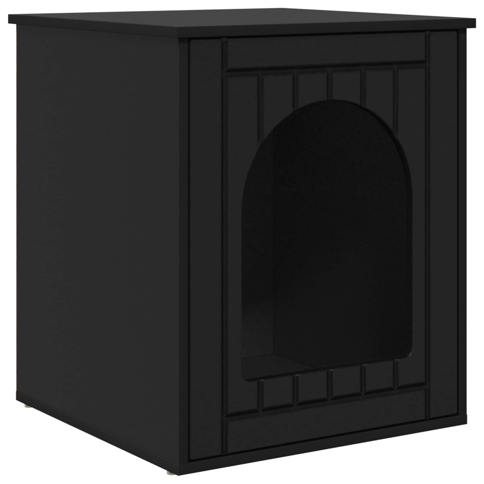 Casa per Gatti Nero 53 x 52 x 62 cm Legno multistrato | homemem39