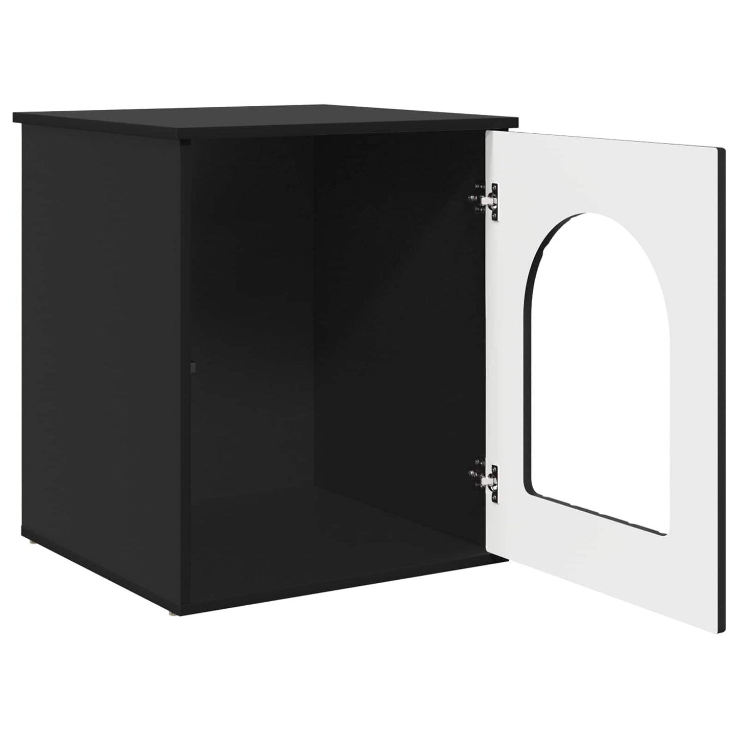 Casa per Gatti Nero 53 x 52 x 62 cm Legno multistrato | homemem39