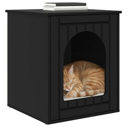 Casa per Gatti Nero 53 x 52 x 62 cm Legno multistrato