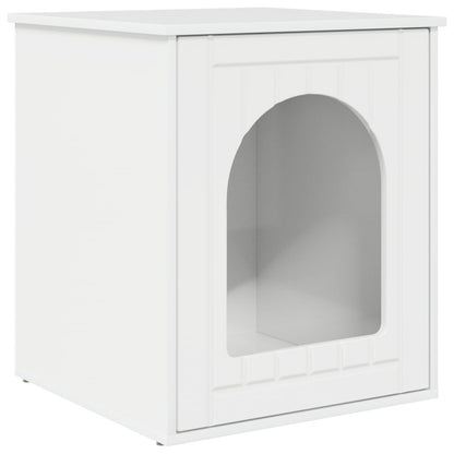Casa per Gatti Bianco Lucido 53 x 52 x 62 cm Legno multistrato