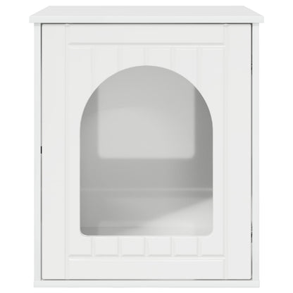 Casa per Gatti Bianco Lucido 53 x 52 x 62 cm Legno multistrato