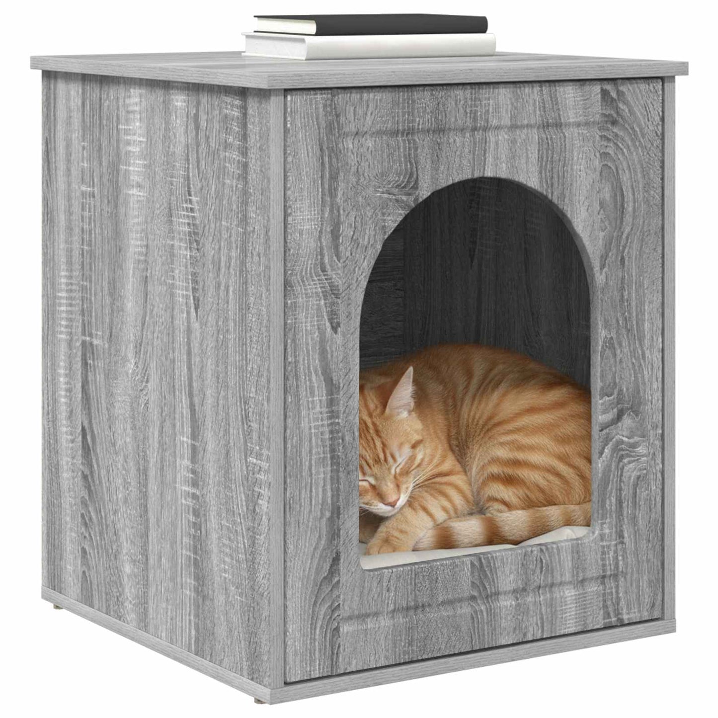 Casa per Gatti Grigio Sonoma 53 x 52 x 62 cm Legno multistrato