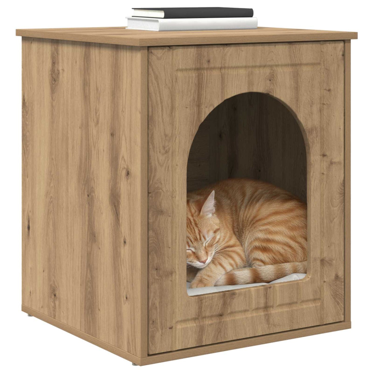 Casa per Gatti Rovere Artigianale 53 x 52 x 62 cm | homemem39