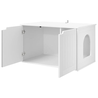 Casa per Gatti Bianco 85 x 55 x 50,5 cm Legno multistrato