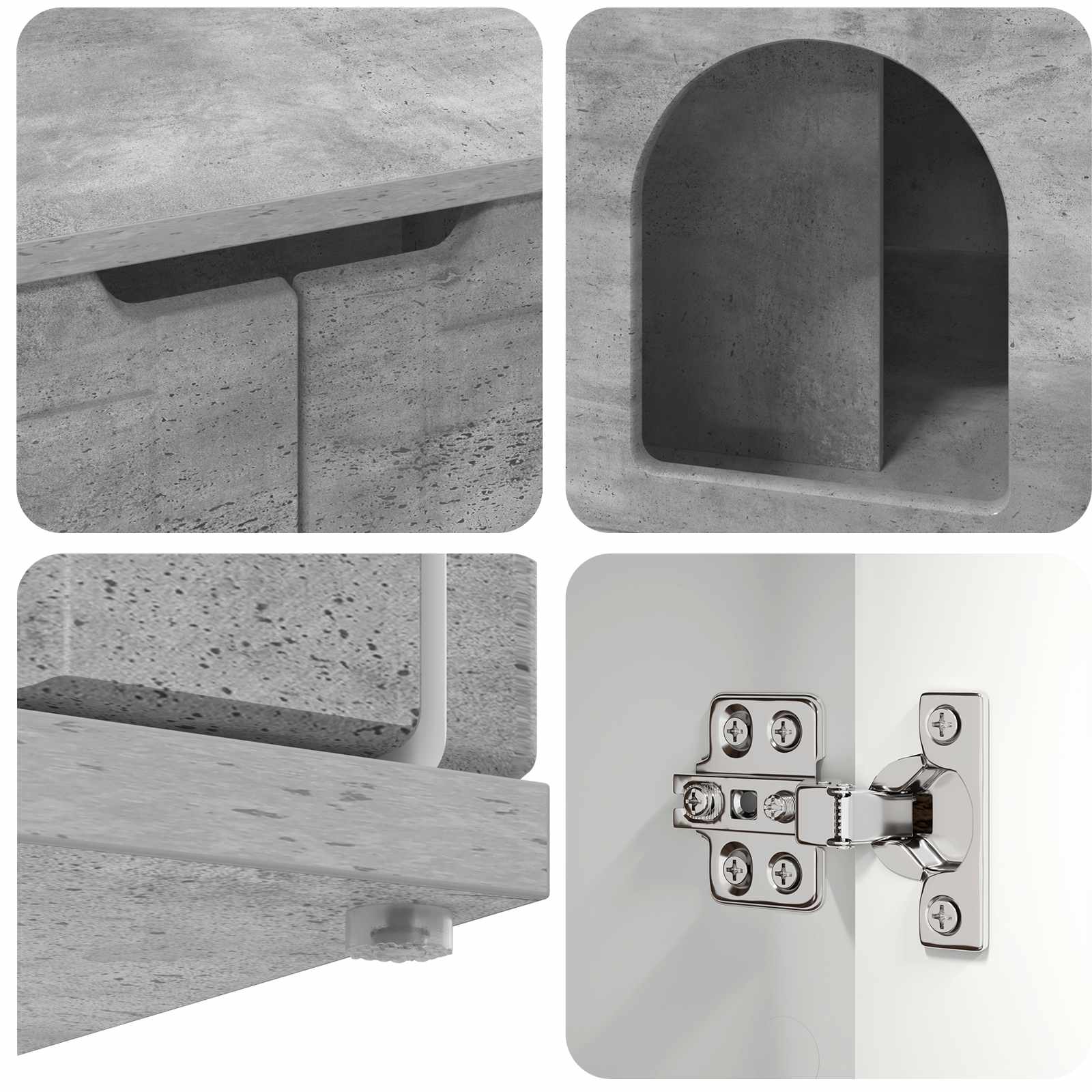 Casa per Gatti Calcestruzzo 85 x 55 x 50,5 cm Legno multistrato | homemem39