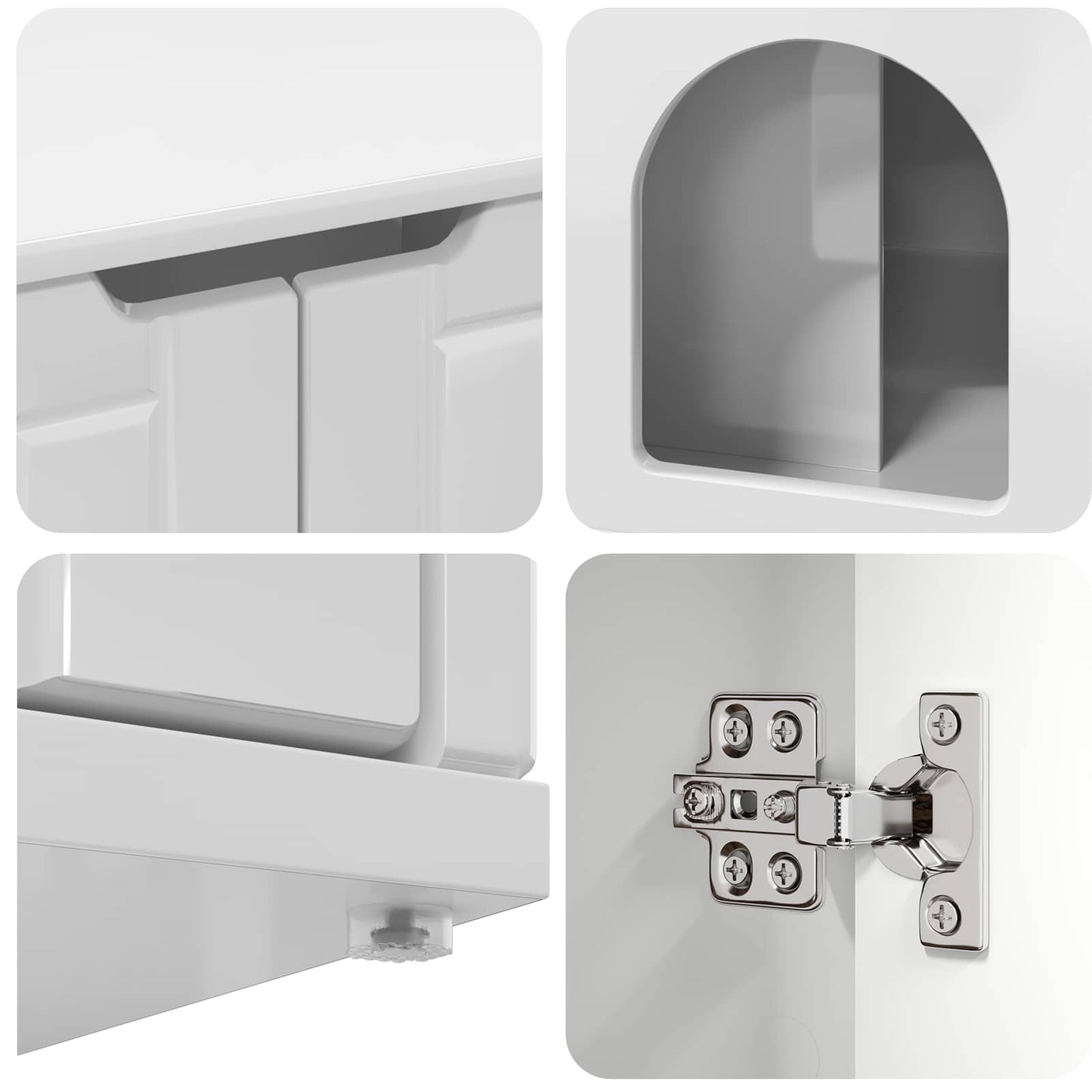 Casa per Gatti Bianco Lucido 85 x 55 x 50,5 cm | homemem39