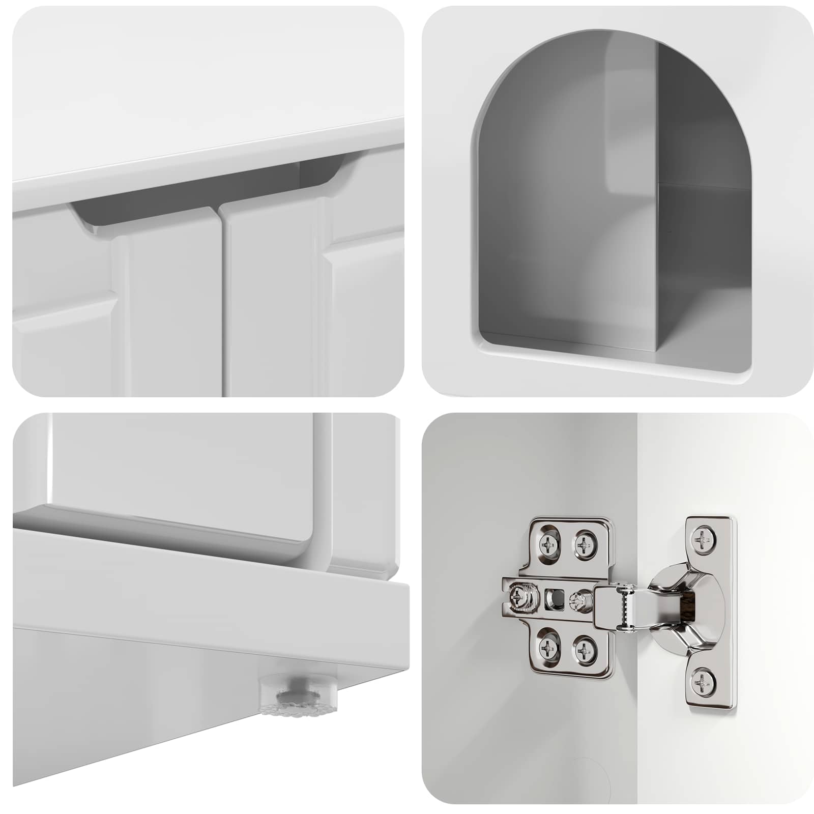Casa per Gatti Bianco Lucido 85 x 55 x 50,5 cm | homemem39