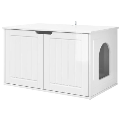 Casa per Gatti Bianco Lucido 85 x 55 x 50,5 cm | homemem39