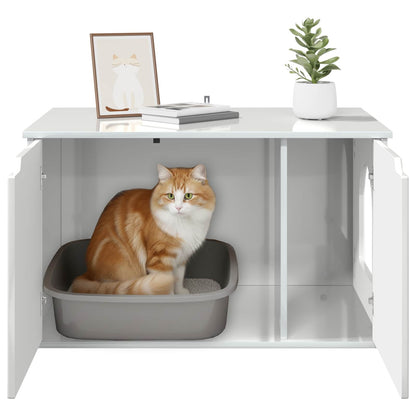 Casa per Gatti Bianco Lucido 85 x 55 x 50,5 cm