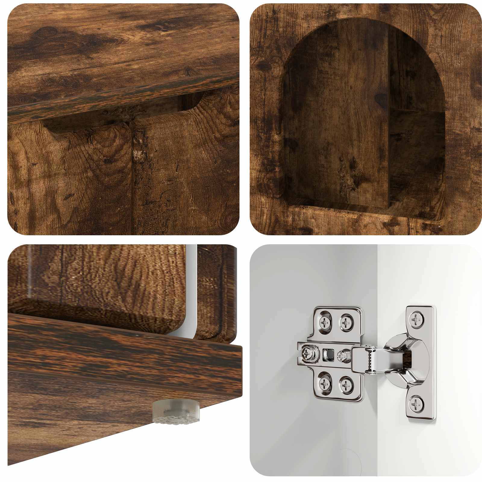 Casa per Gatti Rovere fumé 85 x 55 x 50,5 cm Legno multistrato | homemem39