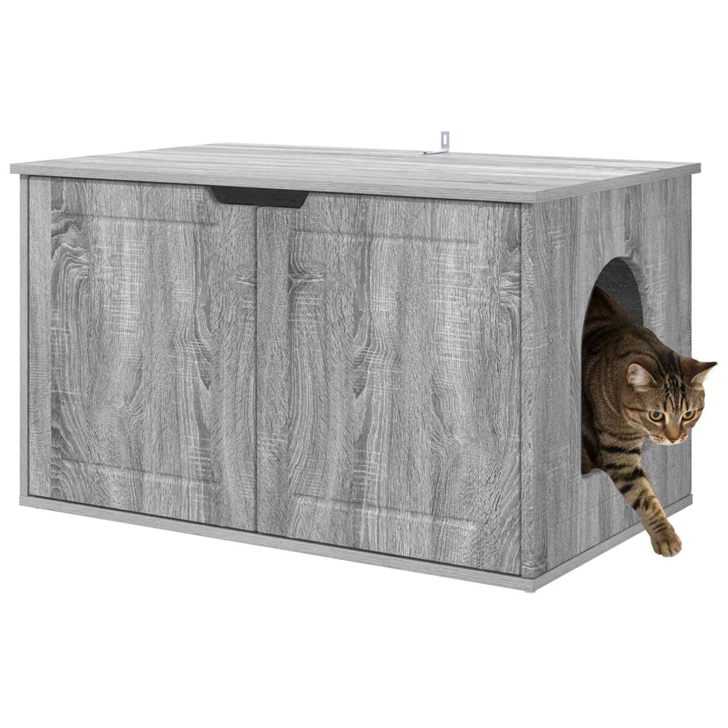 Casa per Gatti Grigio Sonoma 85 x 55 x 50,5 cm | homemem39