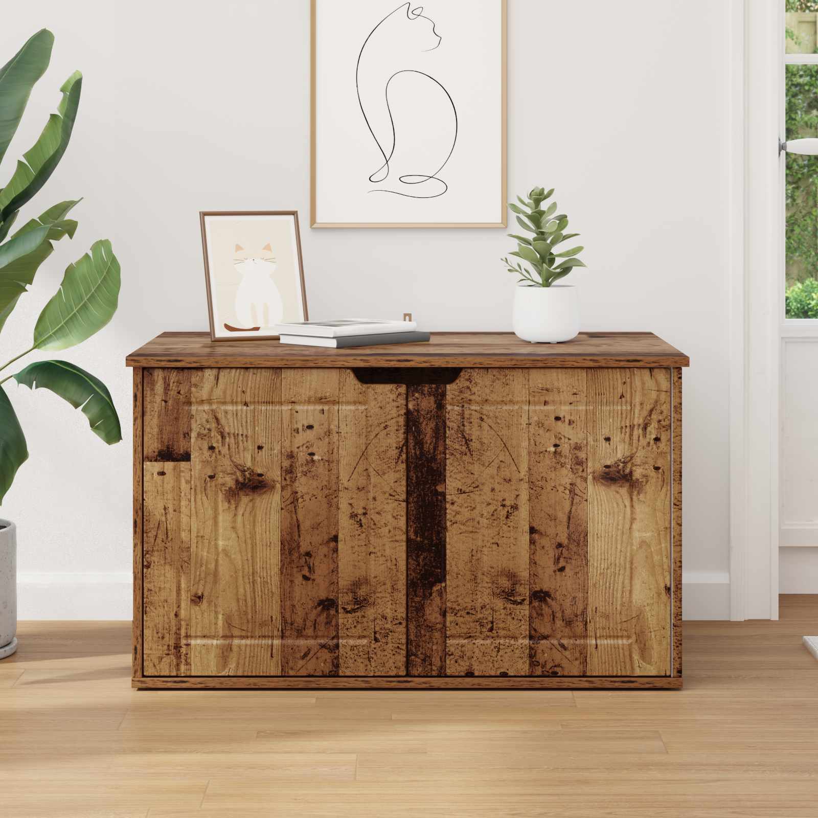 Casa per Gatti Legno vecchio 85 x 55 x 50,5 cm | homemem39