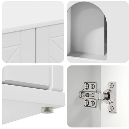 Casa per Gatti Bianco 85 x 55 x 50,5 cm Legno multistrato