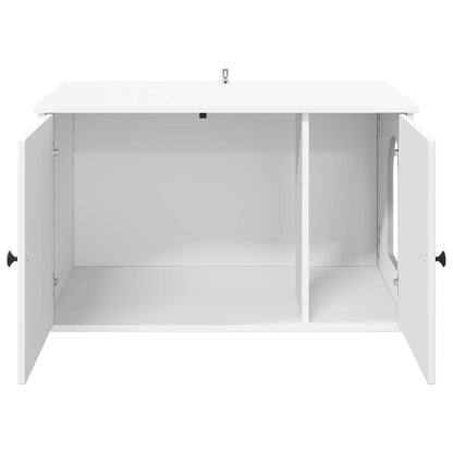 Casa per Gatti Bianco 85 x 55 x 50,5 cm Legno multistrato