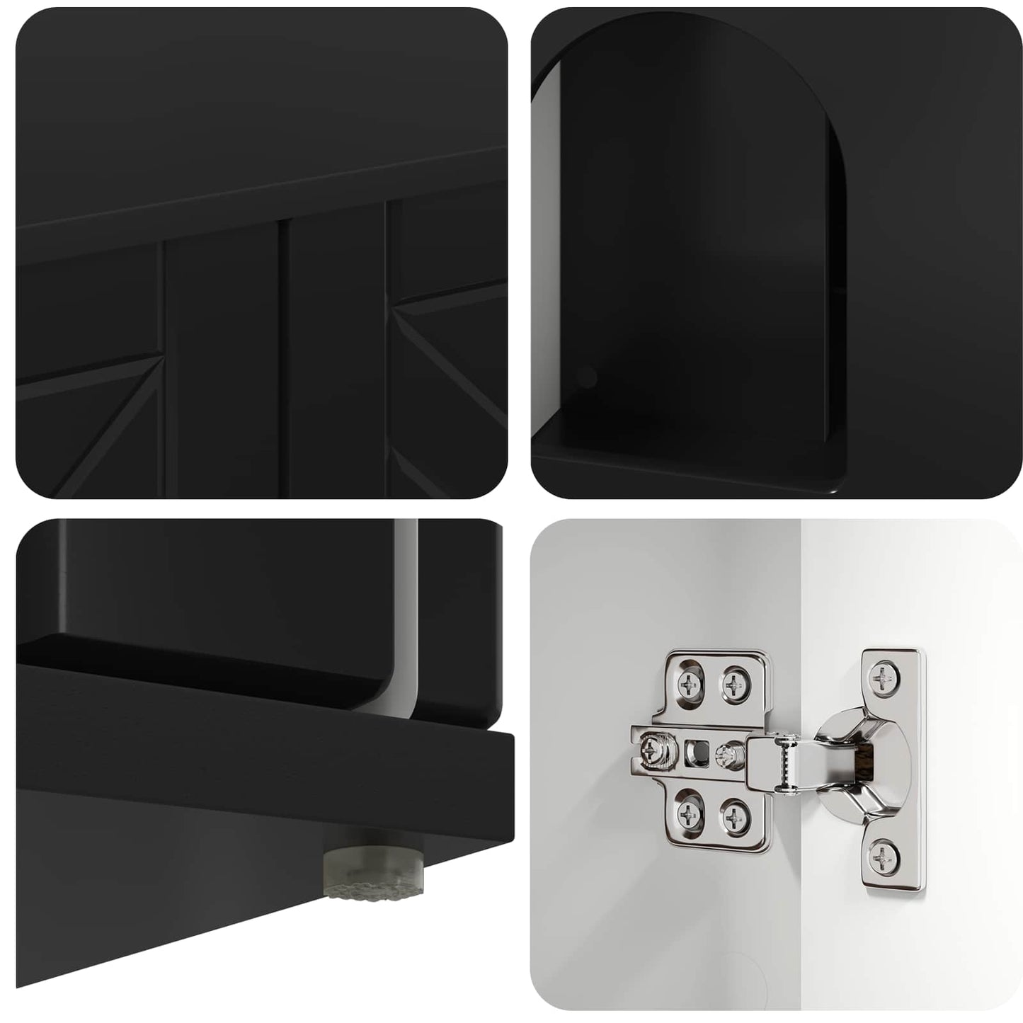 Casa per Gatti Nero 85 x 55 x 50,5 cm Legno multistrato | homemem39