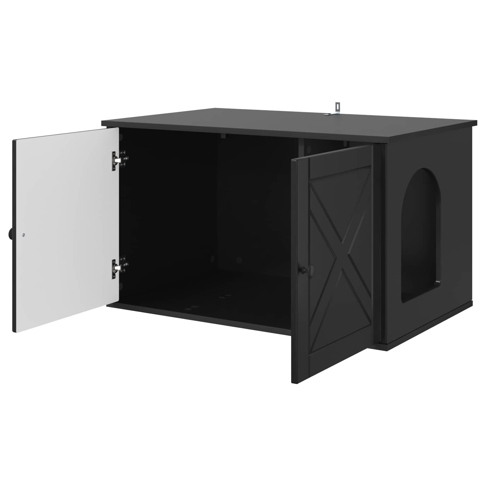 Casa per Gatti Nero 85 x 55 x 50,5 cm Legno multistrato | homemem39