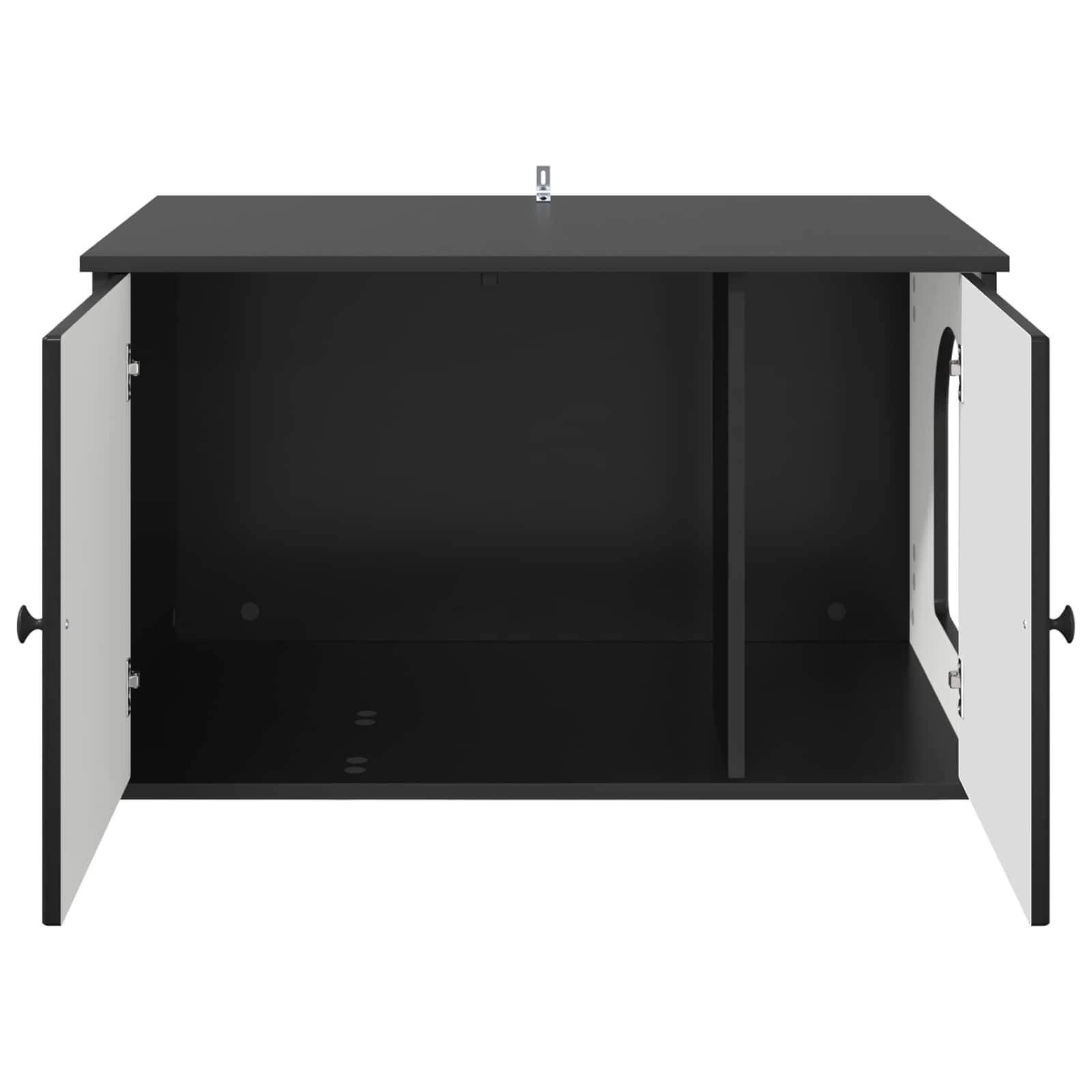 Casa per Gatti Nero 85 x 55 x 50,5 cm Legno multistrato | homemem39