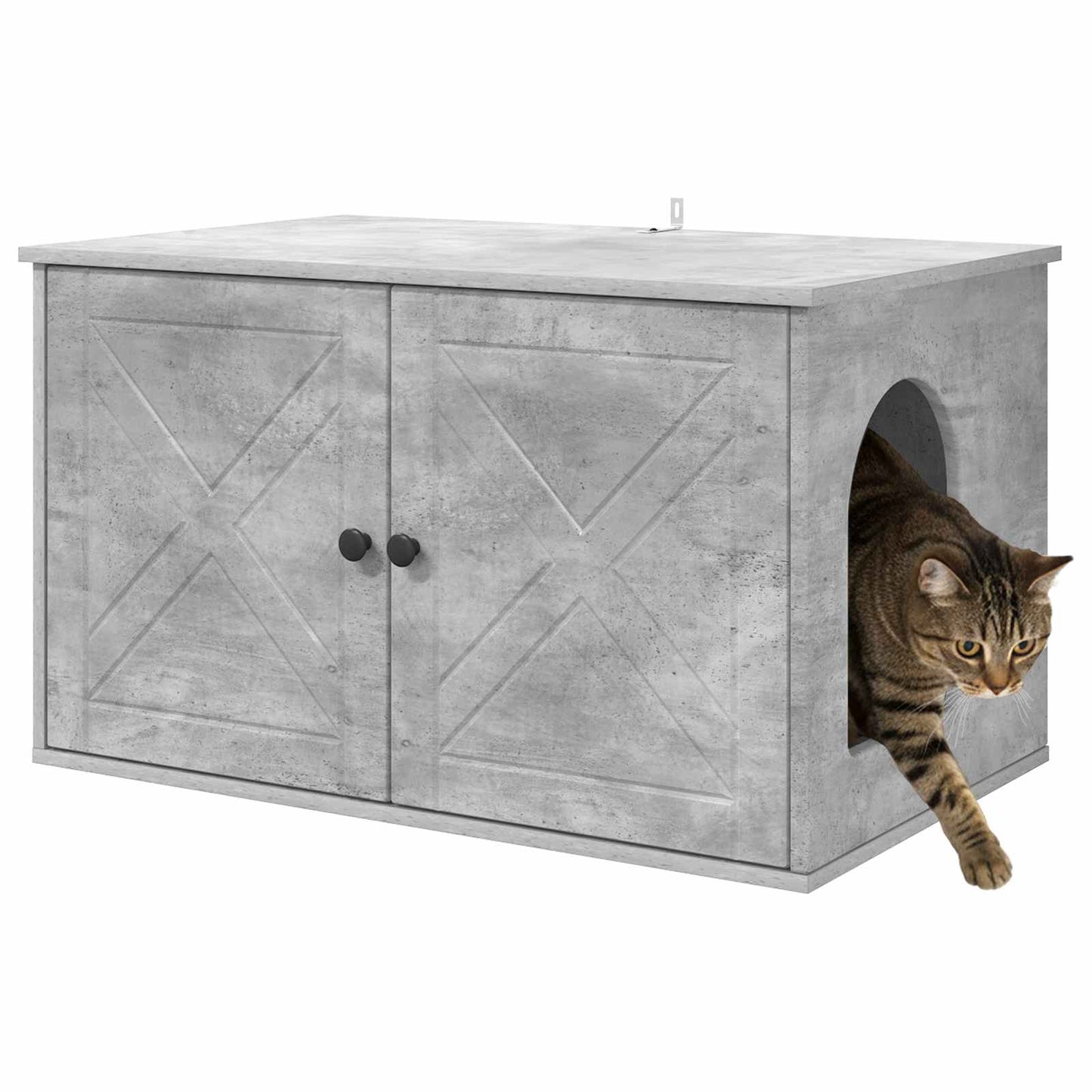 Casa per Gatti Calcestruzzo 85 x 55 x 50 cm Legno multistrato | homemem39