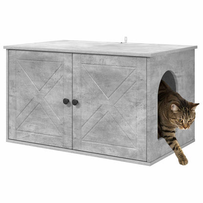 Casa per Gatti Calcestruzzo 85 x 55 x 50 cm Legno multistrato