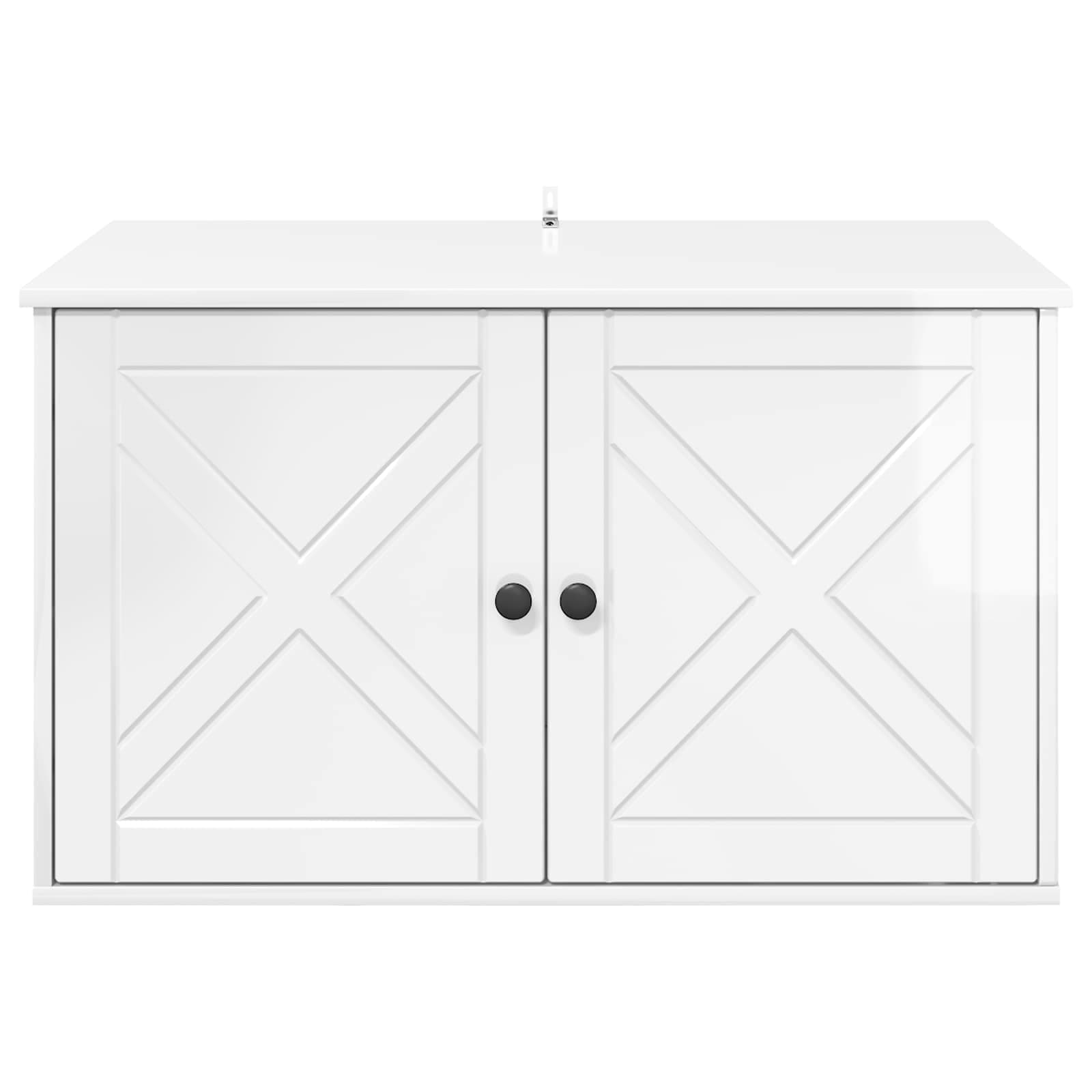 Casa per Gatti Bianco Lucido 85 x 55 x 50 cm Legno multistrato | homemem39