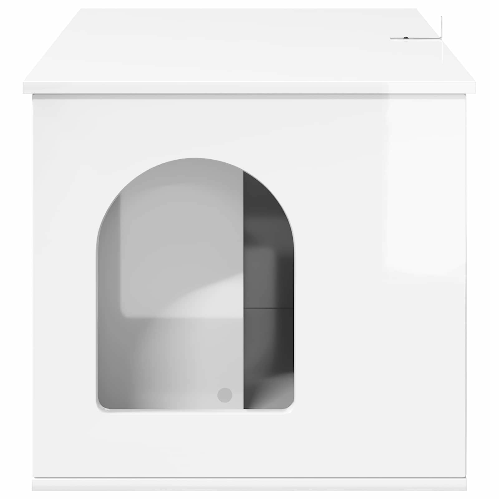 Casa per Gatti Bianco Lucido 85 x 55 x 50 cm Legno multistrato | homemem39