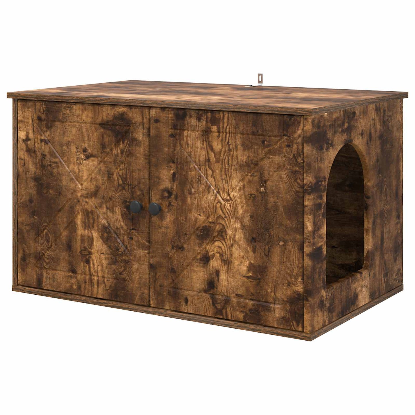 Casa per Gatti Rovere fumé 85 x 55 x 50 cm Legno multistrato
