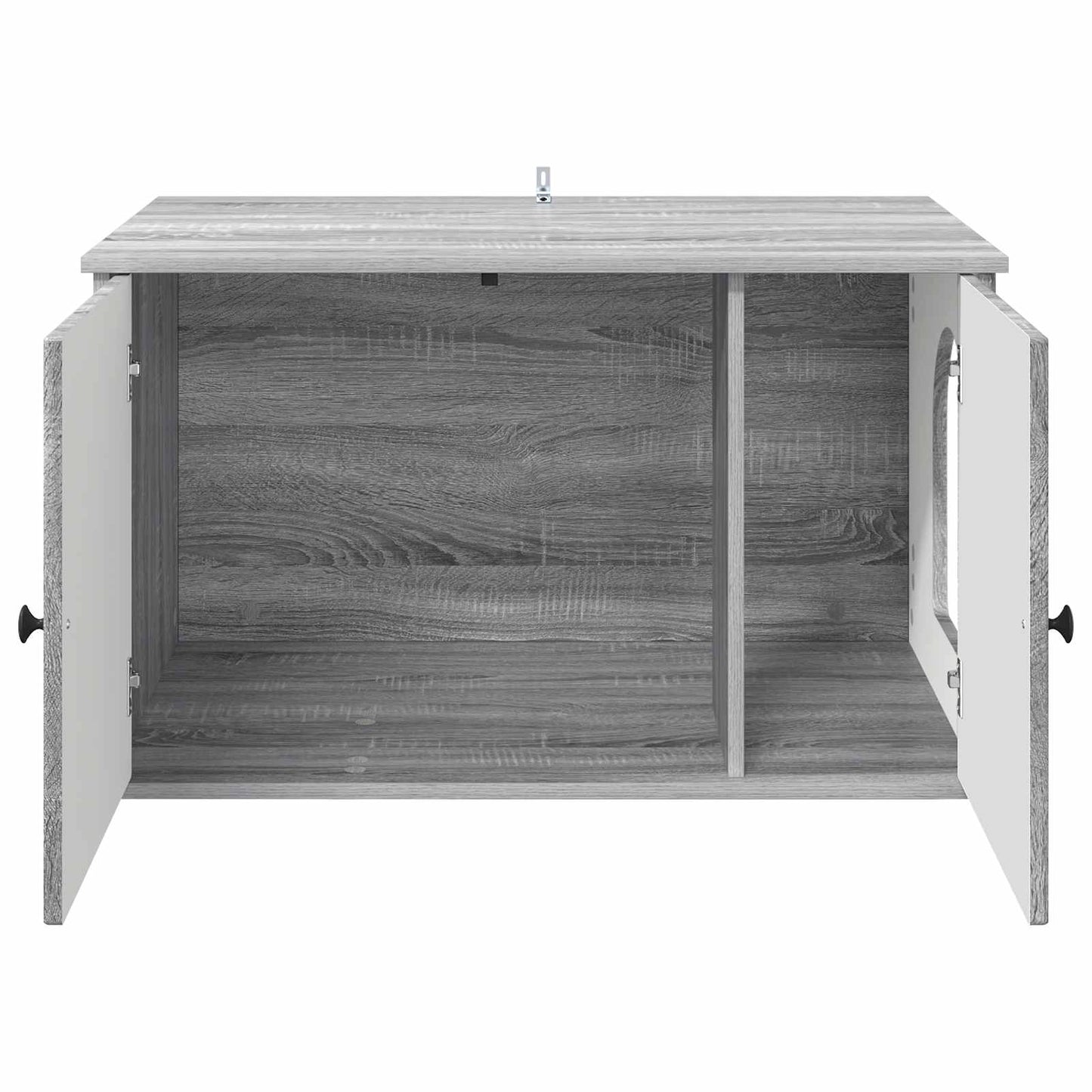 Casa per Gatti Grigio Sonoma 85 x 55 x 50 cm Legno multistrato | homemem39