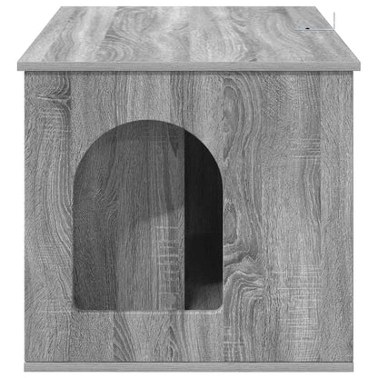 Casa per Gatti Grigio Sonoma 85 x 55 x 50 cm Legno multistrato | homemem39