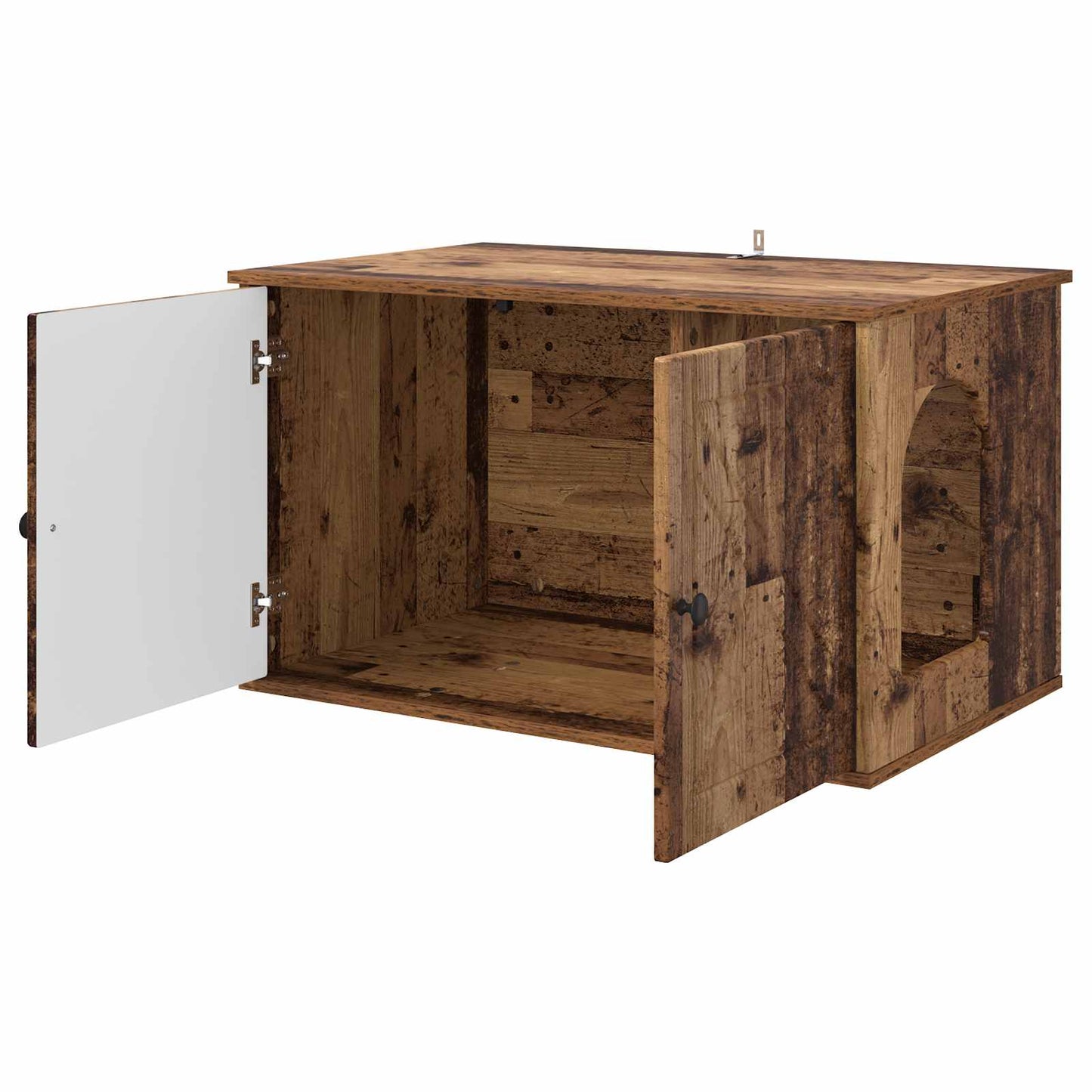 Casa per Gatti Legno vecchio 85 x 55 x 50 cm Legno multistrato