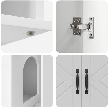 Casa per Gatti Bianco 85 x 55 x 50 cm Legno multistrato | homemem39